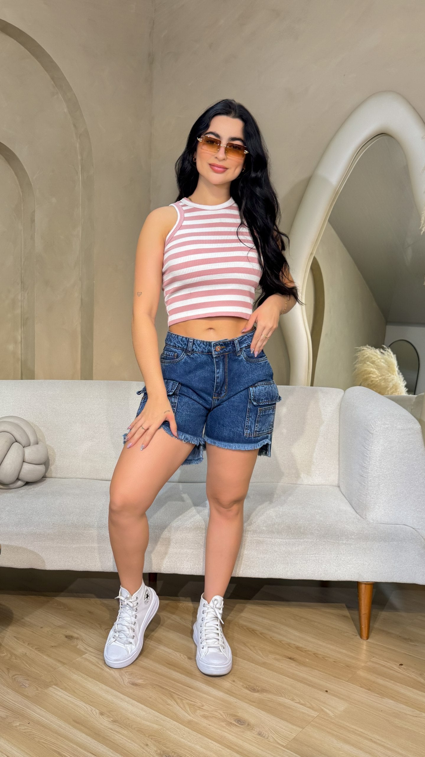Short Denim Cargo - VYA6347